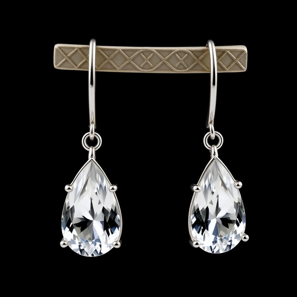 Moissanite Drop Earrings
