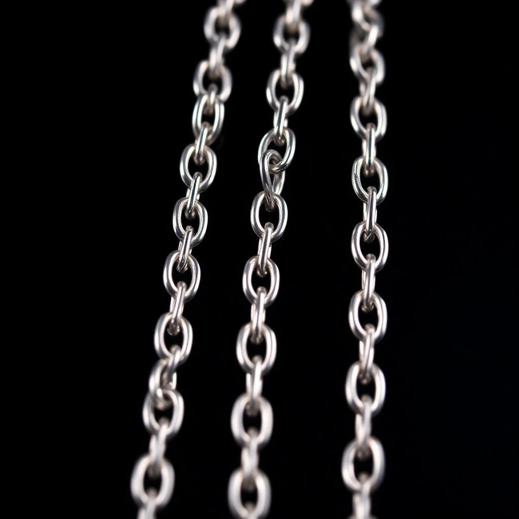 6mm Figaro Chain detail