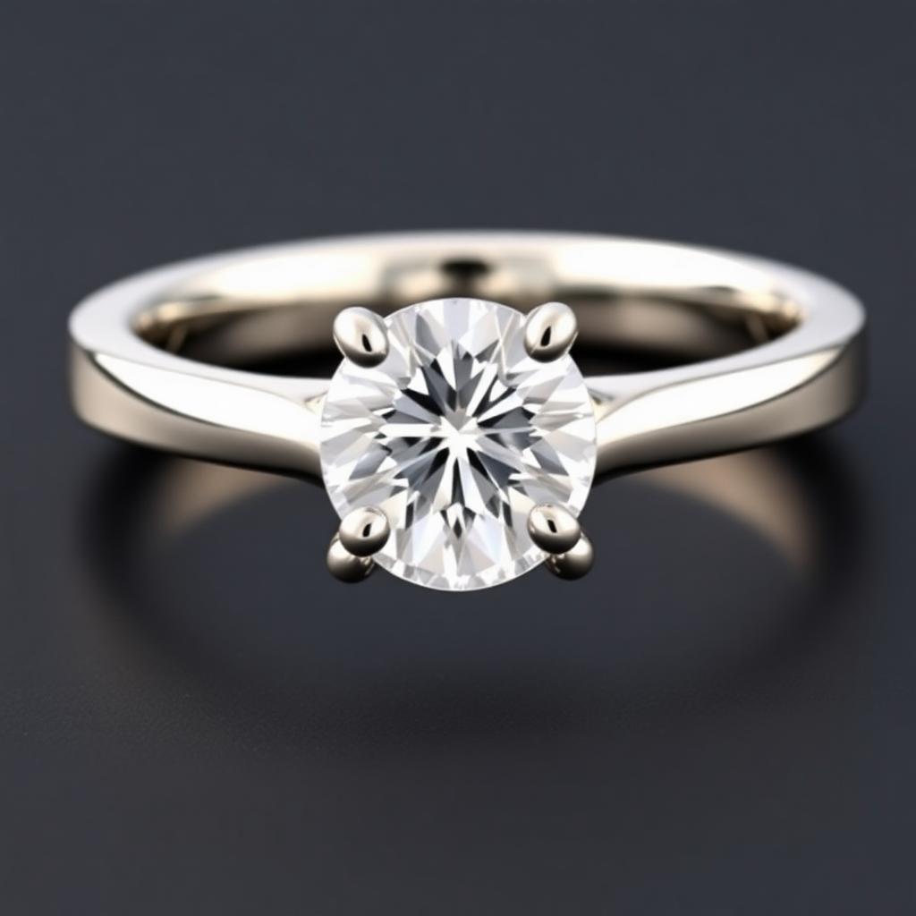 Moissanite Signet Ring