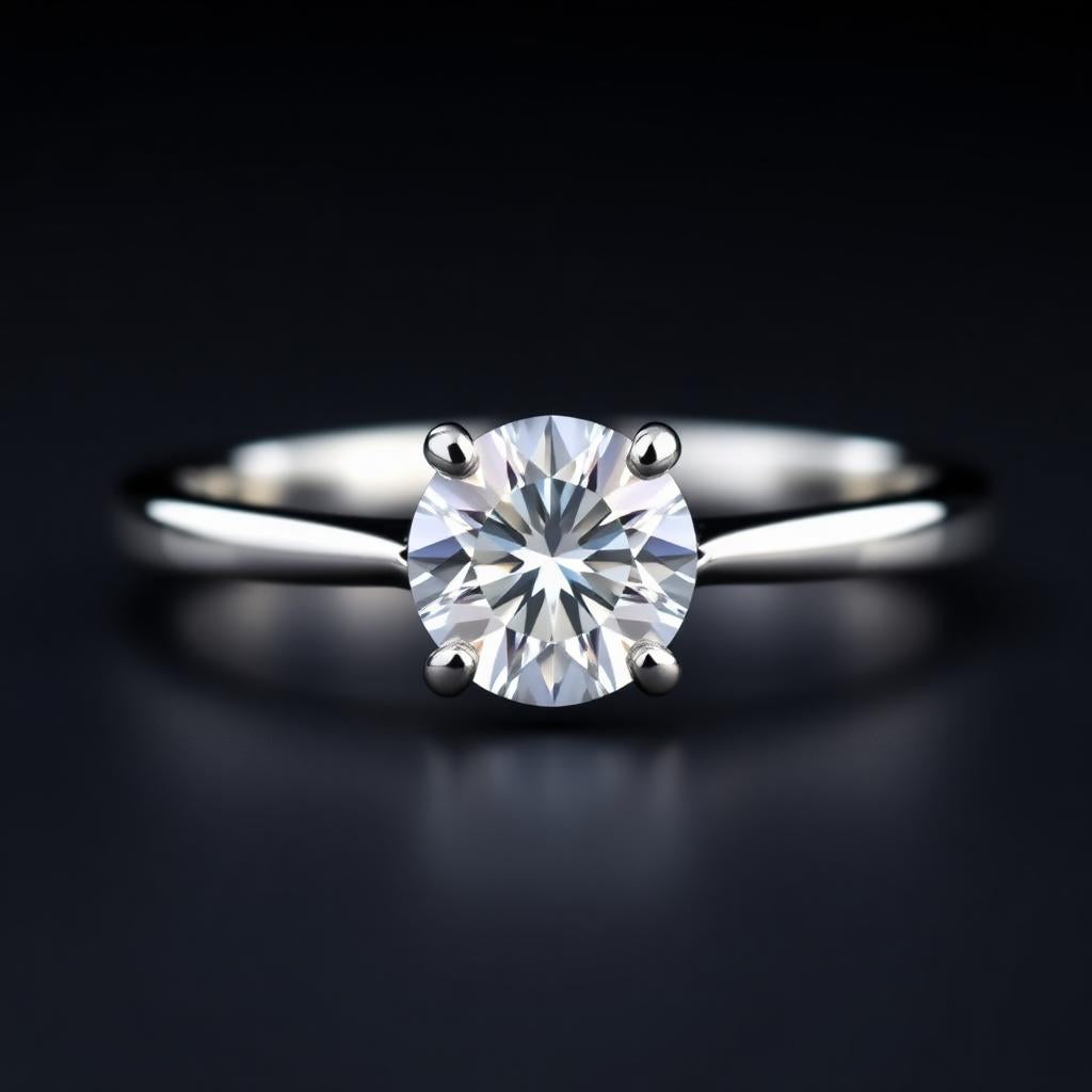 Moissanite Solitaire Ring